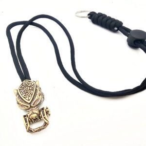 Key Chain Norse Wolf Ring Black