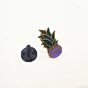 Purple Pot Plant Pin Badge