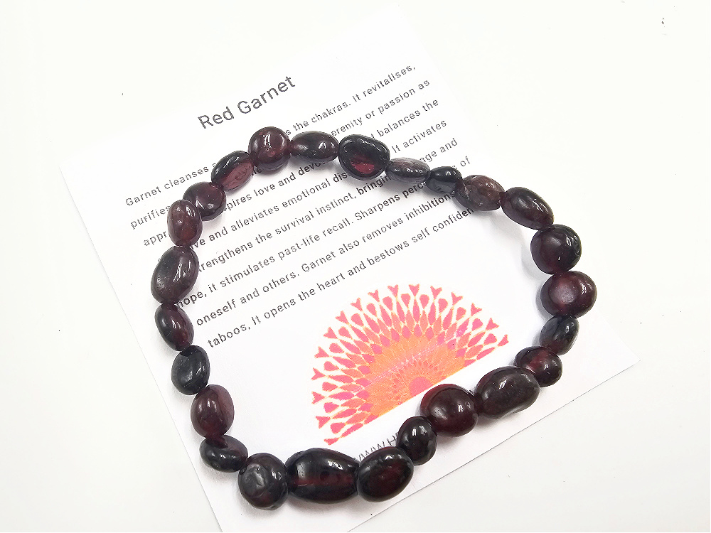 Red Garnet Nugget Bangle Red Garnet Nugget Bangle