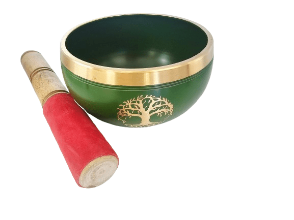 Singing Bowl Small - Green Tree of Life Singing Bowl Small - Green Tree of Life - Image 2