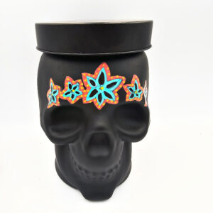 Skull Storage Container Glass