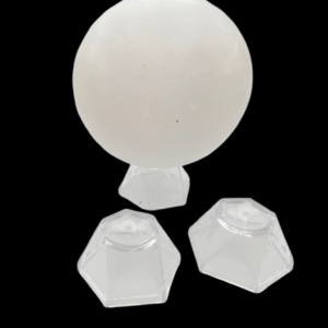 Sphere Holder Clear Hexagon