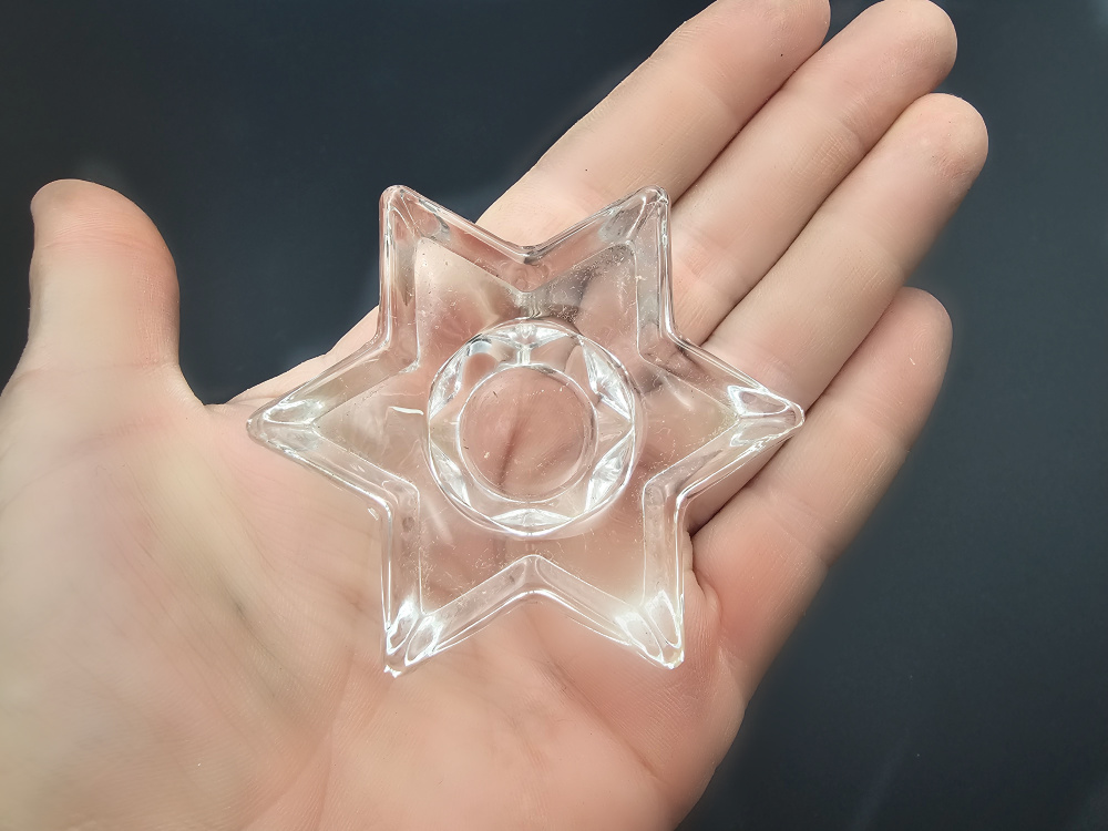 Star candle Holder Glass (6cm) Star candle Holder Glass (6cm) - Image 2