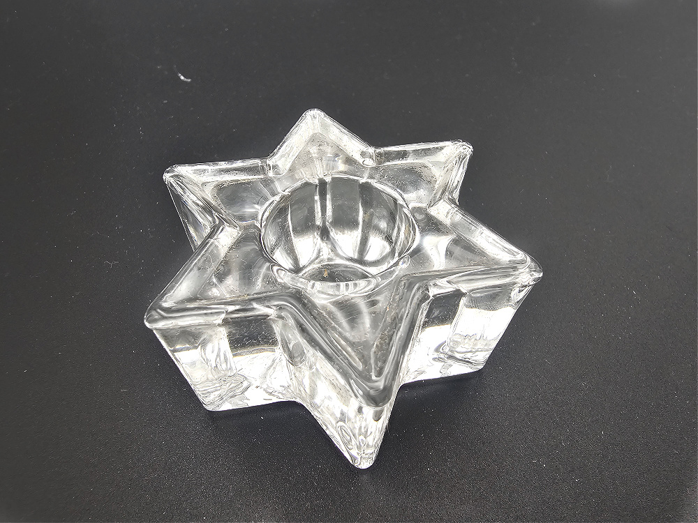 Star candle Holder Glass (6cm) Star candle Holder Glass (6cm)