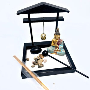 Thai Buddha Zen Garden with Bell (14cm)