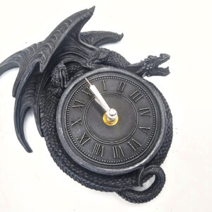 Time to Burn Black Dragon Clock