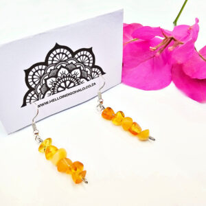 Amber earrings