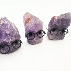 Amethyst Cute Face with Glasses