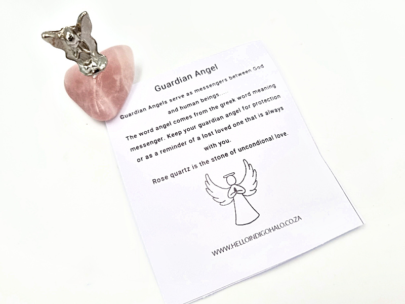 Guardian Angel Rose Quartz stone Guardian Angel Rose Quartz stone
