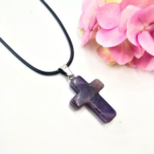 Amethyst Cross Necklace
