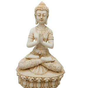 Buddha Meditation Statue on Lotus (34cm)