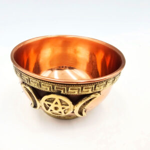 Copper Triple Moon Alter Bowl (8cm)