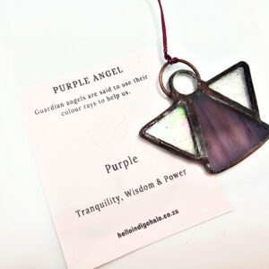 Guardian Angel Stained Glass - Purple