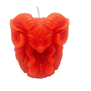 Horned Goddess Candle Orange