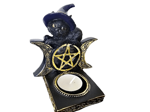 Magic Cat Tea Light Holder (11.2cm) Magic Cat Tea Light Holder