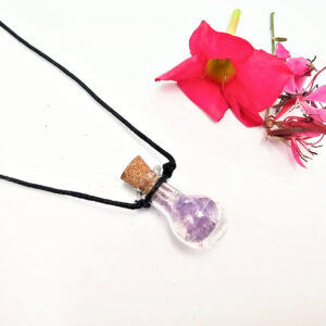 Mini Bottle Amethyst Necklace