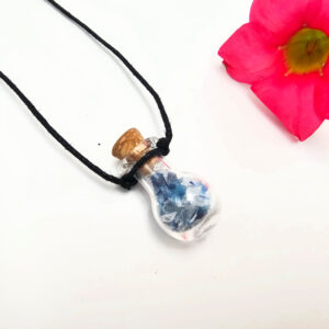 Mini Bottle Blue Agate Necklace