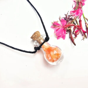 Mini Bottle Carnelian Necklace