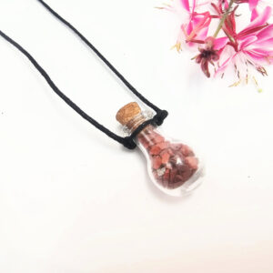Mini Bottle Red Jasper Necklace