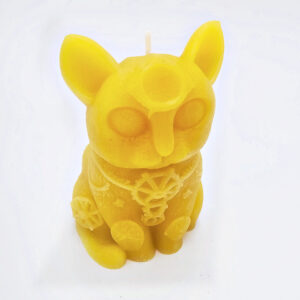 Moonkeeper Cat Candle Yellow