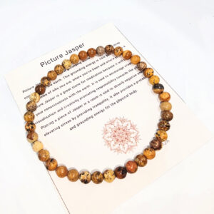Picture Jasper Bangle (4mm)