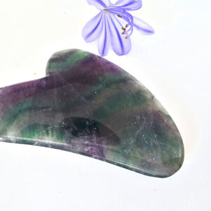 Rainbow Fluorite Gua Sha Massage Tool (Heart Shape)