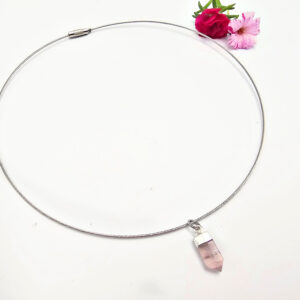 Rose Quartz Petite Chocker Necklace