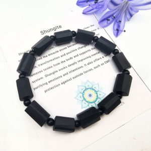 Shungite Tube Bracelet (10mm)