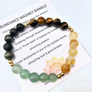 *Abundance Magnet  Gemstone Bangle (8mm)