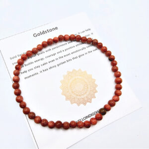 Goldstone Bangle (4mm)