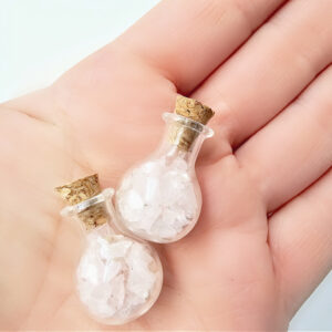 Mini Bottle Of Rose Quartz Chips