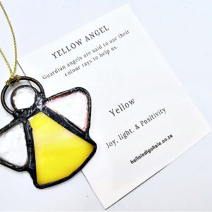 Guardian Angel Stained Glass - Yellow