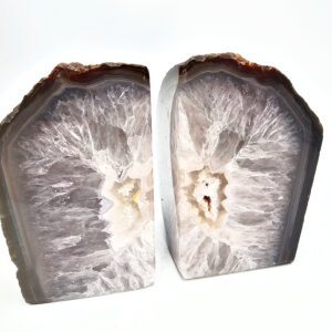 Agate Geode Book Ends (Natural) A (1.46kg)
