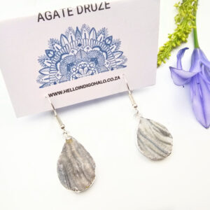 Agate Druze Earrings