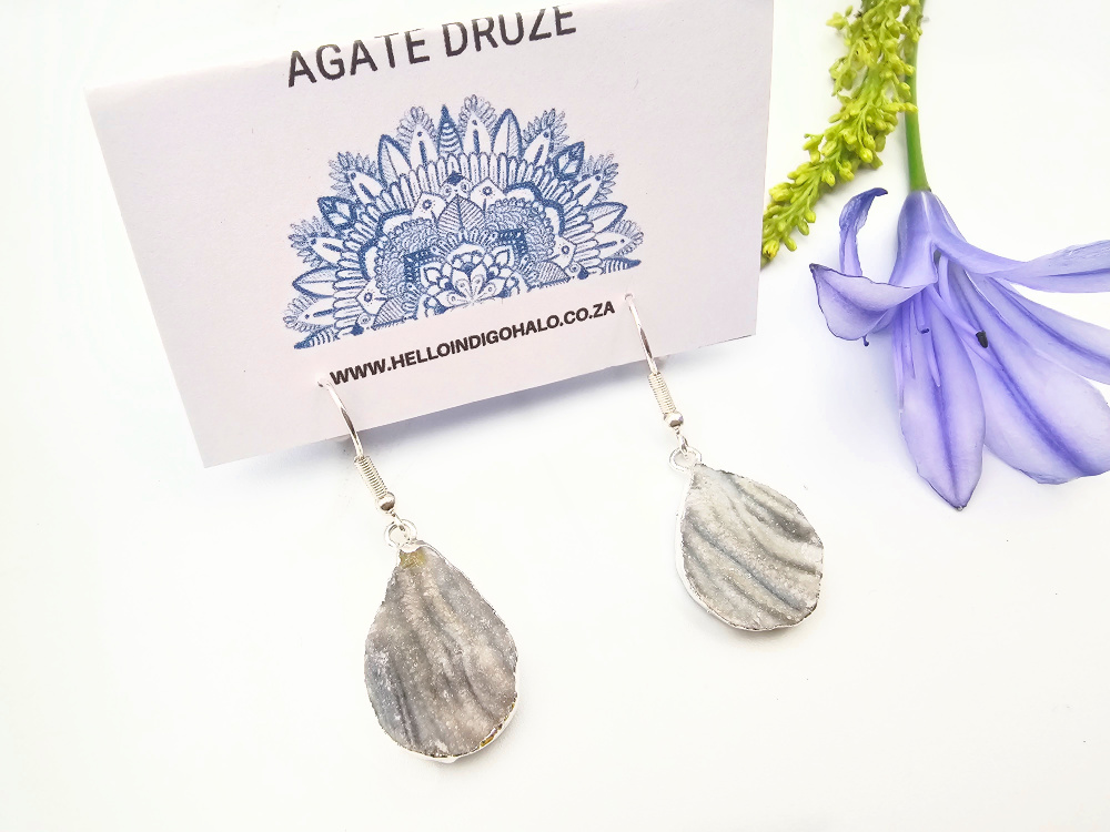 Agate Druze Earrings Agate Druze Earrings