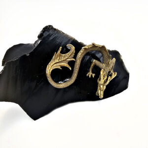 Black Obsidian Guardian Dragon