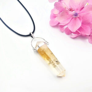Citrine Point Necklace Swivel