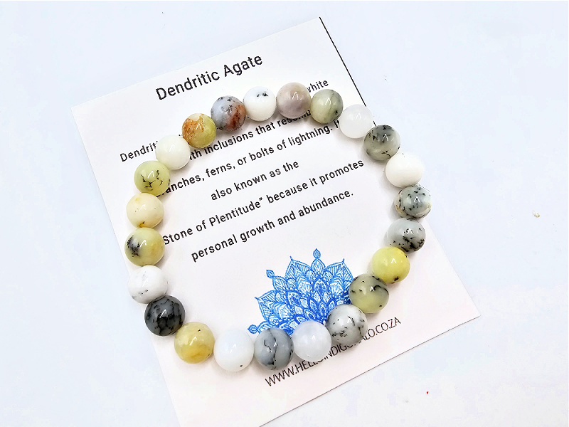 Dendritic Opal Bangle (8mm) Dendritic Opal Bangle (8mm)