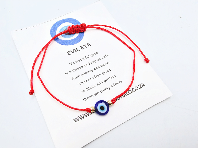 Evil Eye String Bracelet (Red) Evil Eye String Bracelet (Red)