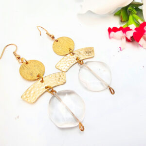 Geometric Crystal Earrings