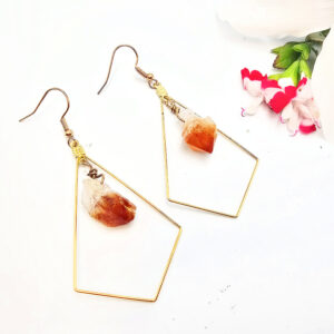 Geometric Crystal Earrings