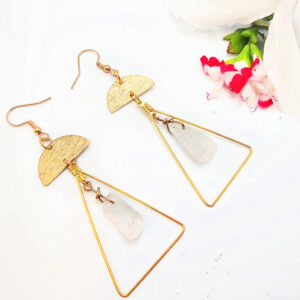 Geometric Crystal Earrings