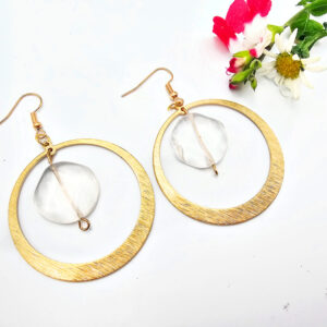 Geometric Crystal Earrings