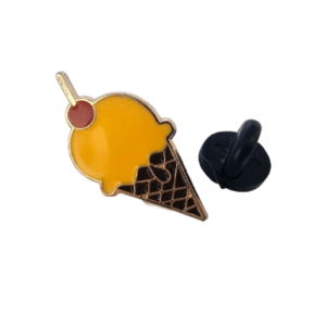 Ice Cream Cone Pin Badge