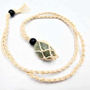 Interchangeable Macrame Crystal Necklace
