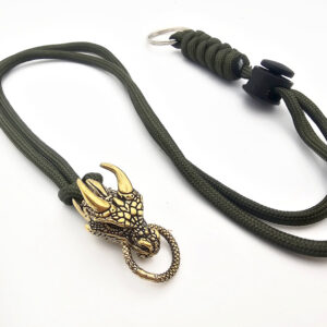 Key Chain Dragon Ring Green