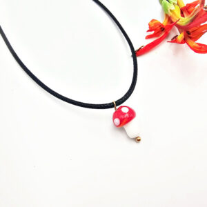 Mini Mushroom Necklace