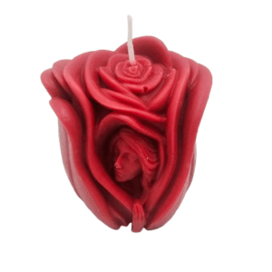 Rose Princess Candle Red (6.5cm)
