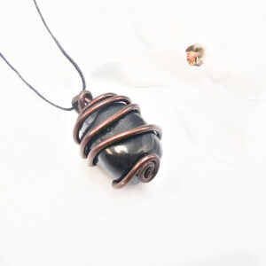 Shungite Aluminum Wrap Necklace