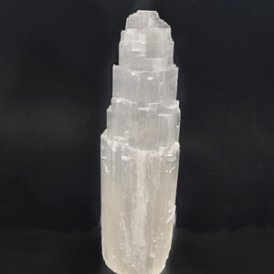 Selenite Tower Crystal Lamp (40cm)